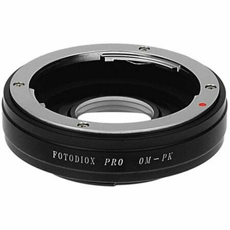 FOTODIOX Pro Lens Mount Adapter - Olympus Zuiko 35 mm SLR Lens To Pentax K Mount SLR Camera Body OM35-PK-Pro